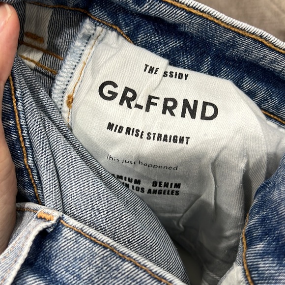 GRLFRND cassidy mid rise straight jean in la brea  NWT size 30 - Picture 7 of 9